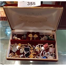 COLLECTION OF CUFFLINKS & TIE CLIPS