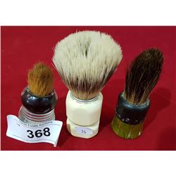 3 PCS VINTAGE SHAVING BRUSHES