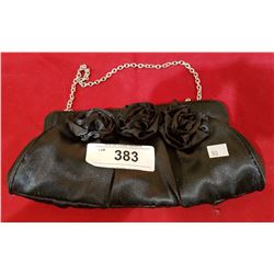 VINTAGE BLACK SILK PURSE