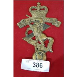 EARLY BRASS RCEME CREST