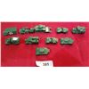 Image 1 : TEN PCS VINTAGE LESNEY DIE CAST MILITARY VEHICLES