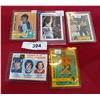 Image 1 : FOUR VINTAGE HOCKEY CARDS & ONE BASKETBALL CARD