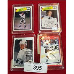 FOUR VINTAGE WAYNE GRETZKY CARDS