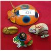 Image 1 : FOUR PCS VINTAGE TIN TOYS