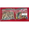 Image 1 : TWO BAGS VINTAGE MARBLES