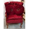 Image 1 : CRUSHED VELVET PARLOUR CHAIR