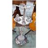 Image 1 : VINTAGE POKER MODEL CHROME AIRPLANE SMOKING STAND