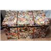 Image 1 : DECOPAGE VINTAGE STEAMER TRUNK VICTORIAN THEMED