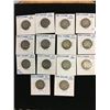 Image 1 : CANADA SILVER 25 CENTS LOT OF 14 COINS!