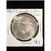 Image 1 : 1967 CANADA SILVER DOLLAR.! CENTENNIAL DOLLAR!