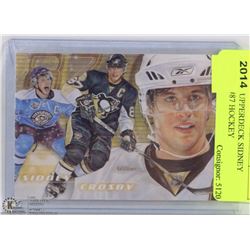 2008-2009 UPPERDECK SIDNEY CROSBY #87 HOCKEY