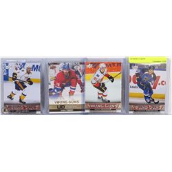LOT OF 4 YOUNG GUNS UPPERDECK ROOKIE CARDS