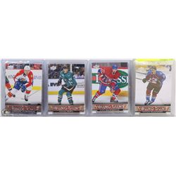 LOT OF 4 YOUNG GUNS UPPERDECK ROOKIE CARDS