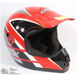 RED MOTOCROSS  HELMET CIRUS BRAND