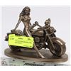 Image 1 : SUMMIT COLLECTION BRONZE GIRL ON BIKE ORNAMENT