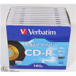 BOX OF 10 MAXELL CD-RW