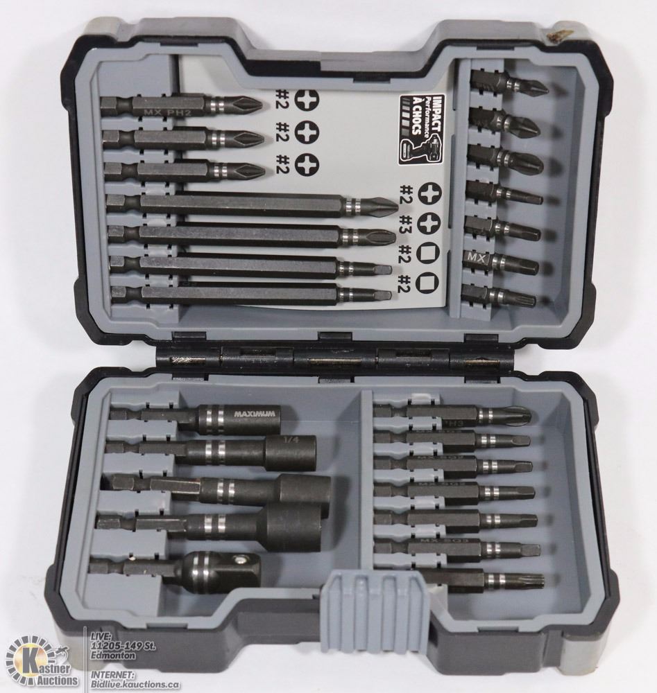 MAXIMUM IMPACT & NUT DRIVER SET COMPLETE IN CASE