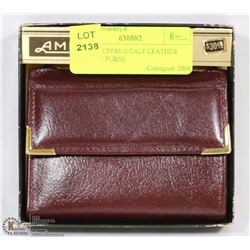 AMITY BUFFALO CALF LEATHER WOMENS PURSE