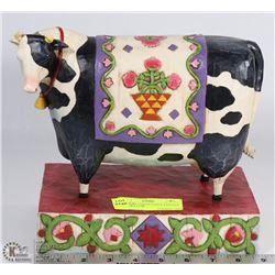 JIM SHORE COLLECTABLE PAINTED 19" DAIRY COW