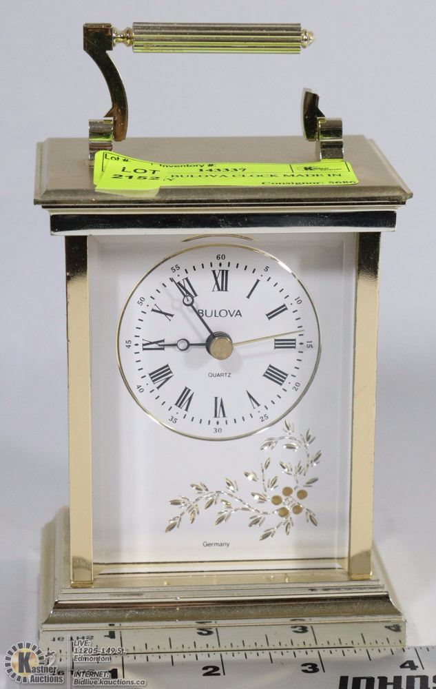 VINTAGE BULOVA CLOCK MADE IN GERMANY