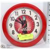 Image 1 : COCA COLA CLOCK 9" DIAMETER