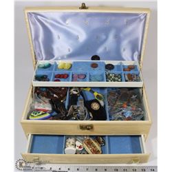 JEWELRY BOX WITH WATCHES ETC