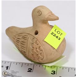 HANDMADE VINTAGE POTTERY BIRD WHISTLE