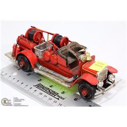HANDCRAFTED METAL FIRE TRUCK