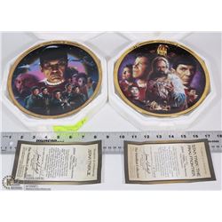 LOT OF TWO STAR TREK COLLECTOR PLATES WITH