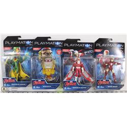 LOT OF FOUR NEW PLAYMATION SMART FIGURES