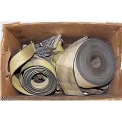 BOX OF RATCHETS AND STRAPS