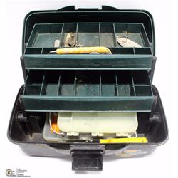 TACKLE BOX W/ 2 SMALLER STORAGE CONTAINERS INSIDE