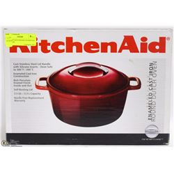 3.5 QUART KITCHENAID ENAMELED CAST IRON