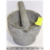 Image 1 : LARGE STONE MORTAR AND PESTLE