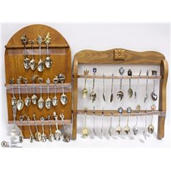 2 SPOON RACKS WITH CONTENTS