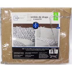 MAINSTAYS QUEEN 4PC SHEET SET