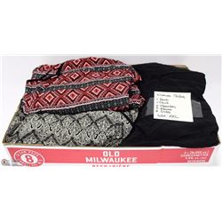 FLAT OF WOMENS CLOTHES 1 PANTS, 1 SKIRT, 2