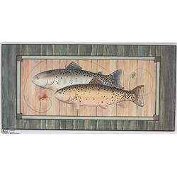 WOOD FISH HANGING PLAQUE (WALL DÉCOR)