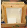Image 1 : BOX OF NEW ASSORTED BLANK FRAMED CANVAS AND
