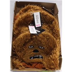 LOT OF 3 NEW STAR WARS CHEWBACCA FURRY HATS