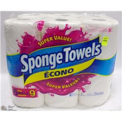 6 ROLLS OF SPONGE TOWELS ECONOMY