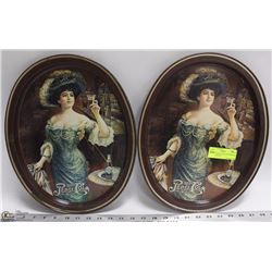 LOT OF 2 PEPSI COLA 1970S VINTAGE STYLE SERVING