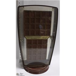 SWIVEL GLASS TOP DISPLAY RACK