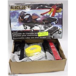 NEW BLACKJACK SNOWMOBILE ROLLER SET WITH STRAPS