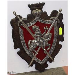 VINTAGE DOUBLE CROSSED SWORD WALL