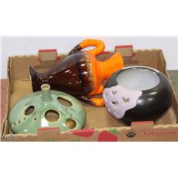 LARGE FLAT OF LARGE GARDEN VASES