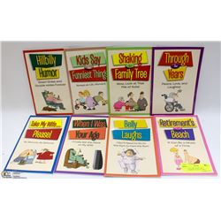 SET OF 8 JOKE BOOKS INCL RETIREMENTS A BEACH, BELL