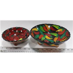 2 BOWL CHILI PEPPER SET