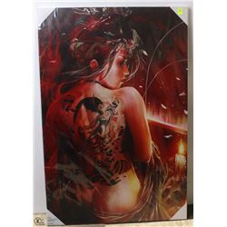 NEW TATTOOED BEAUTY CANVAS PRINT