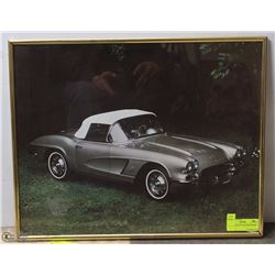 1960'S CORVETTE PICTURE FRAMED
